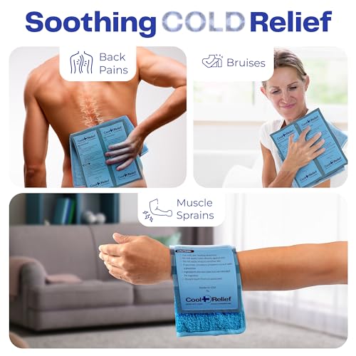 Large Reusable Ice Pack for Back Pain, Knee & Shoulder Surgery Recovery - 11" x 12" Hot/Cold Flexible Gel Compress - Customizable: Can Be Cut into Two 5.5" x 12" Packs