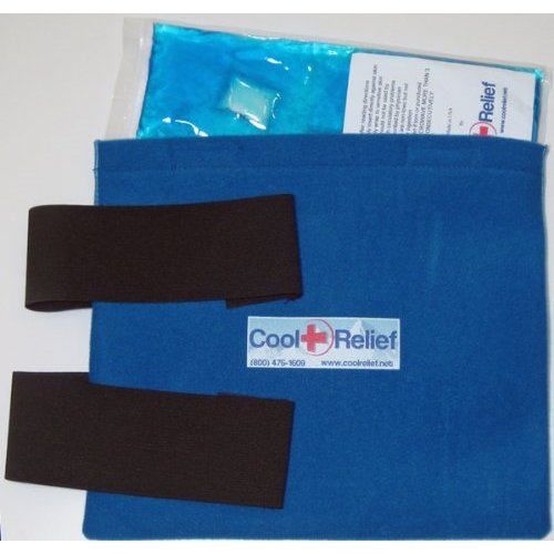 Reusable Soft Gel Hot & Cold Knee Wrap - Pain Relief for Surgery & Torn ACL - style: Knee Ice Wrap w/ Extra Gel Pack