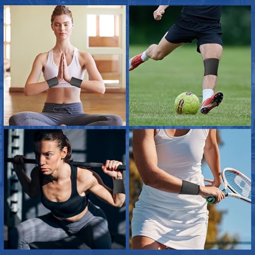 27 Pack Black Pre Wrap Tape, 2.76 Inch x 11 Yards Prewrap Athletic Tape - color: Black-27 Pack