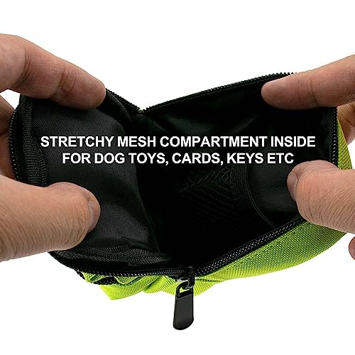 Dog Treat Pouch Dog Poop Bag Holder for Leashes, Pets Snack Container With Inner Small Bag, Puppy Supplies Perfect for Training and Walking - Hands Free Dog Waste Bag Dispenser -Dog Travel Accessories - color: Green 2
