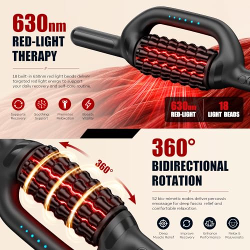 6-Speed Lymphatic Massager Roller for Back Leg Glutes Foot & Abdomen