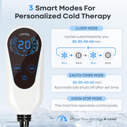 NEWGO Ice Machine for Knee After Surgery, Portable Cold Therapy Machine