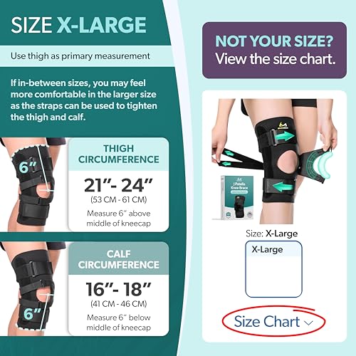 BraceAbility J Patella Knee Brace - Lateral Patellar Stabilizer with Medial and J-Lat Support Straps for Dislocation, Subluxation, Patellofemoral Pain, Left or Right Kneecap Tracking (XL) - size: X-Large