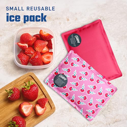 Fit & Fresh Cool Coolers Soft Ice Packs for Lunch Bags & Coolers, 2pk - color: Sweet Pink Print (2 Pack)
