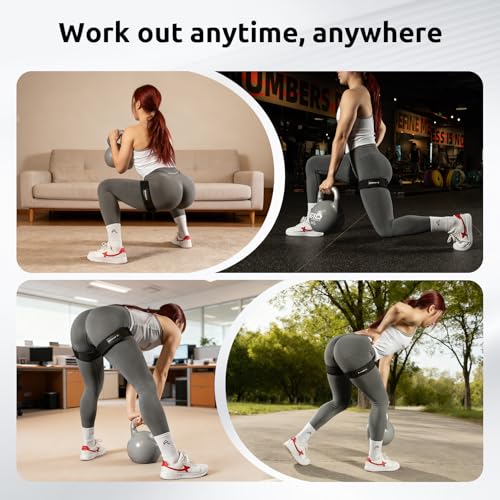 MANUEKLEAR Non-Slip Blood Flow Restriction Bands, BFR Booty Bands for Women - color: Black