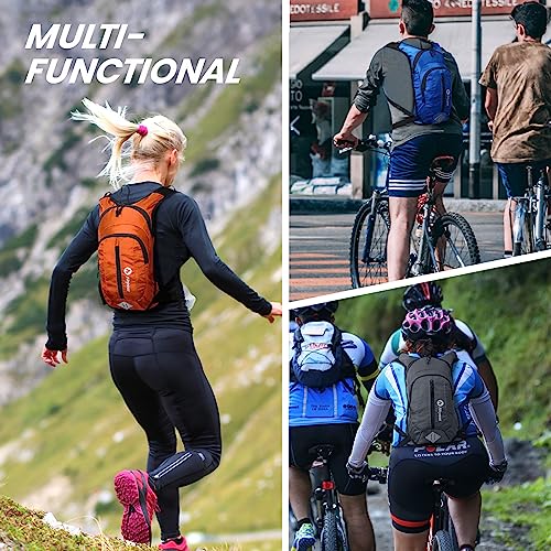 Nepest Hydration Pack Backpack with 2L Water Bladder Reflective Lightweight - color: Green