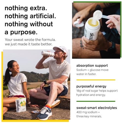 Skratch Labs Hydration Sports Drink Mix, Lemon Lime, 20 Servings - size: 20 Servings (Pack of 1)