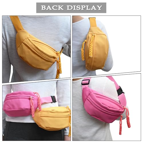 Fanny Pack for Kids, Adjustable Crossbody Waist Bag for Boys Girls, Pink - color: Pink