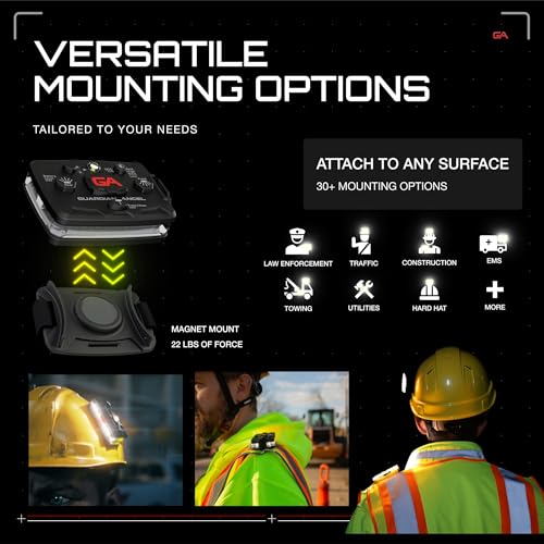 Guardian Angel Elite Safety Light - White Front & Green/Yellow Rear - color: White/Green/Yellow, size: 1-Pack