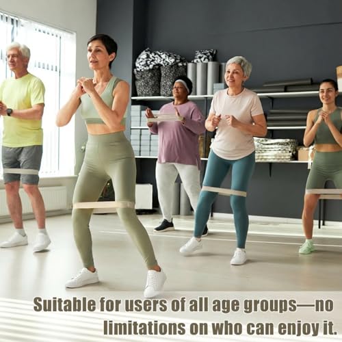 DEEKIN 30 Pcs Resistance Exercise Bands Bulk - color: Light Gray, style: 25-30 Lbs
