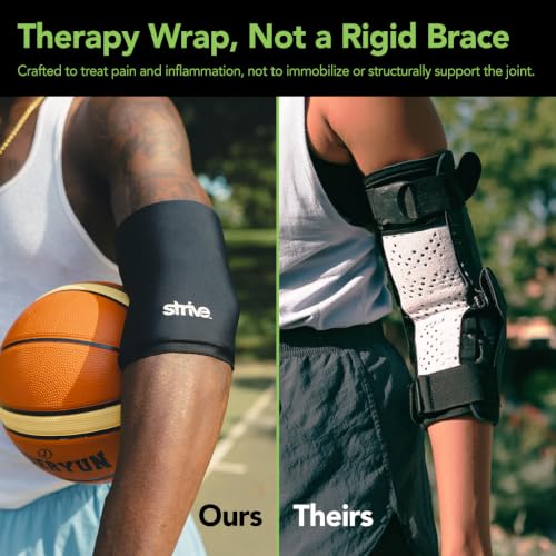 Strive Arm or Elbow Therapeutic Wrap, Hot & Cold Therapy, Gel Compression - size: Medium Elbow/Arm