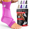 Sleeve Stars Ankle Brace Men & Women Support (Single/S:9"-10"/Hot Pink) - color: Hot Pink, size: Small