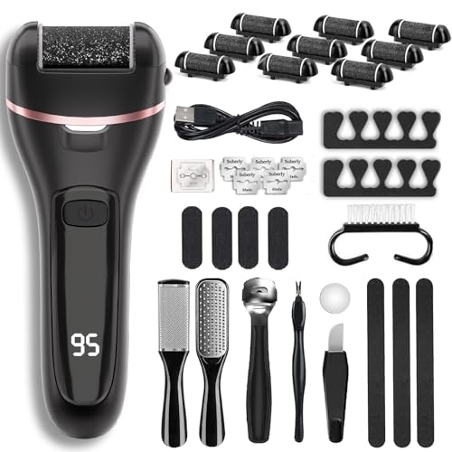 Wea&Hea Electric Foot Callus Remover, Professional 30-in-1 Pedicure Kit - style: Kit 30 in 1