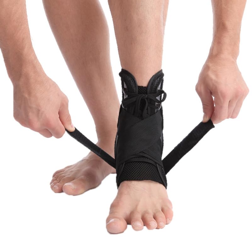 Ankle Brace for Sport Left Right Wear Ankle Support Sleeve for Sprain Protection Breathable foot Cover for Running Basketball Volleyball Tennis size L