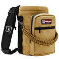 NATURE PIONEOR 26-128 oz Insulated Water Bottle Carrier Holder with Strap - color: Brown, size: 64oz