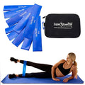 Mini Loop Bands 14x3 in, Latex Free, 3/5/10 Pack Sets - color: k. Blue MEDIUM Loop Band 10 Pack