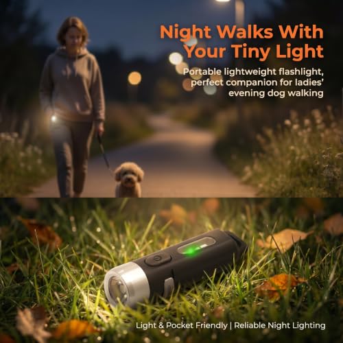 M1 Mini EDC Keychain Flashlight Clip-on Light Portable Signal Safety Lamp - color: Army green
