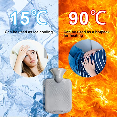 Hot Water Bottle Wearable, Wrap Around Hot Water Bottle Bottle Warmer with Longer Belt for Period Pain Relief Neck, Shoulder, Back, Legs,Waist Warm