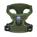 PoyPet Mesh Dog Harness, Reflective Breathable Puppy Vest for Small Dogs - color: Military Green, size: XS