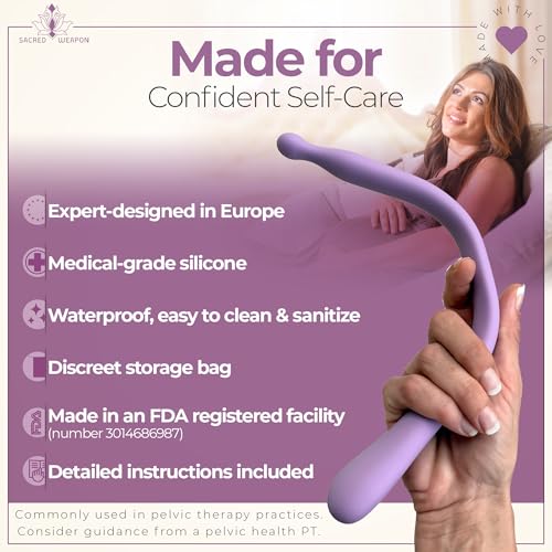Sacred Weapon Pelvic Floor Wand & Perineal Massage Tool, Non-Vibrating