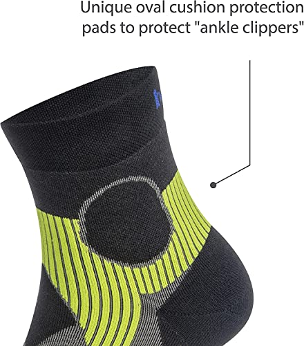 Quarter Support Socks by Balega - color: Light Grey/Black, size: Medium