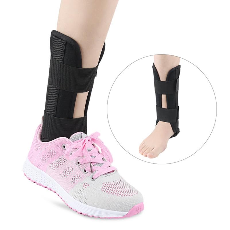 MAGICLULU Ankle Splint Aluminum Nylon size L Black