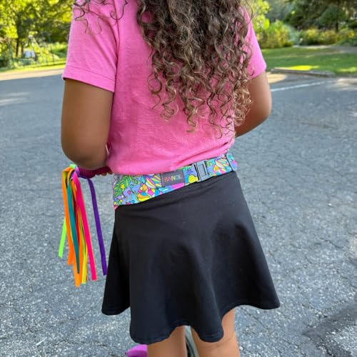 BANDI KIDS Pocket belt for Medical, Sports, Play Comfortable fit Adjustable waist pack, Made In USA - color: Camo Blue
