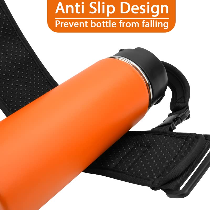 Xxerciz Water Bottle Carrier Holder with Handle Strap, Universal Water Bottle Sling Bottle Sleeve for Sports Gym Hiking Camping Walking