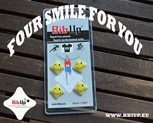 Magnetic RaceBib Fixing System - color: 4 SMILES, size: Small