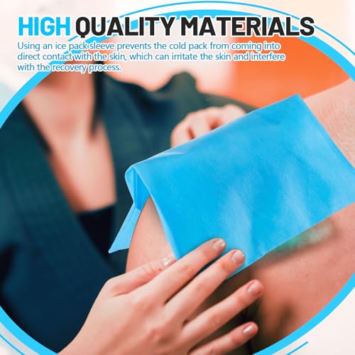 Tatuo 50 Pcs Disposable Ice Pack Sleeves Cold Pack Cover Protective