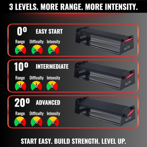 Calf Raise Block, Adjustable Angle & Height, Steel, 880lbs