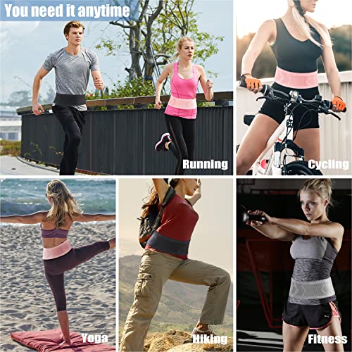 Slim Invisible Running Belt, Breathable Large Capacity Mesh Pouch - color: Grey, size: Large