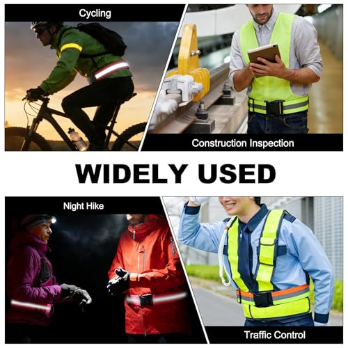 Reflective Safety Belt Adjustable - color: Bright Red