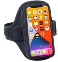 Tune Belt AB91 Running Armband – Flexible, No-Slip Holder for Large Phones - color: Black