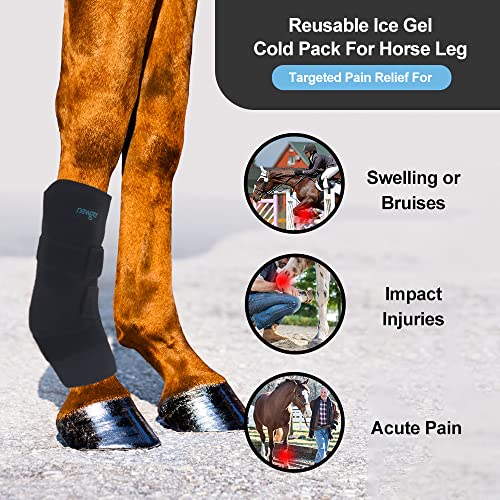 NEWGO Horse Ice Pack, 1 Wrap with 2 Gel Packs - style: 1 Pack