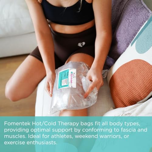Fomentek Hot Water Therapy Bag - Hot & Cold Water Bottle - Soothing Heat - Comforting for Cramps, Soothing Relief for The Back, Stomach, Feet, Neck, Shoulders, USA-Made, Large (21” x 23”) - size: Large (Pack of 1)