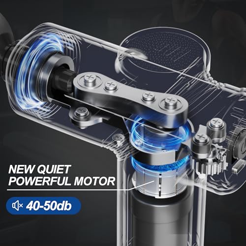 LEERCON Massage Gun Deep Tissue Mini Muscle Massager for Pain Relief, Black - color: B2-black