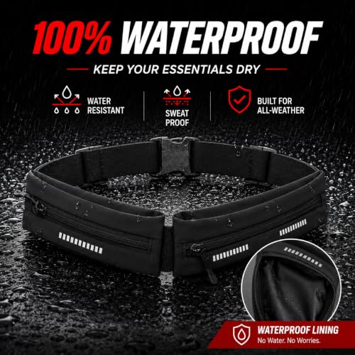 Running Belt for Men Women, Waist Pack Phone Holder for Running, Travel