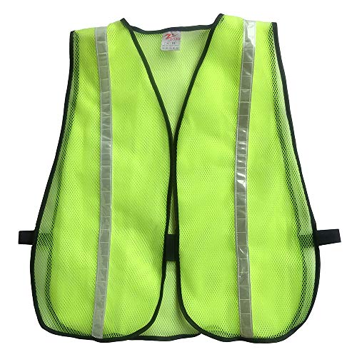 zojo High Visiblity Reflective Mesh Safety Vest Bulk 10 Pack - color: 10pcs-neon Yellow Updated