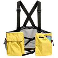 Lightweight Hiking Vest Bag, Multi‑Pocket Adjustable Running Chest Pack, Utility Outdoor Vest Pouch for Women, Men & Kids - color: Yellow