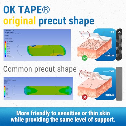 OK TAPE Synthetic Kinesiology Tape Bulk Roll, Precut Strips for Knee, Wrist - color: Purple, size: 1 Bulk Roll-Dot