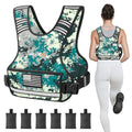 APEXUP Adjustable Weighted Vest, 4-10lb/12-18lb/20-32lb Vest with 6 Ironsand Weights and Large Pocket, Weight Vest for Men Women Strength Training, Running, Walking - color: Digital Camo, size: 12-18lbs