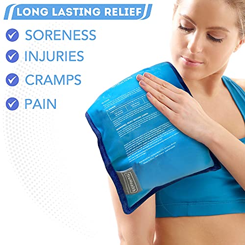 Reusable Gel Ice Packs, Shoulder and Knee Wrap, XL, 2-Pack, Blue - style: Extra Large (2 Per Pack)
