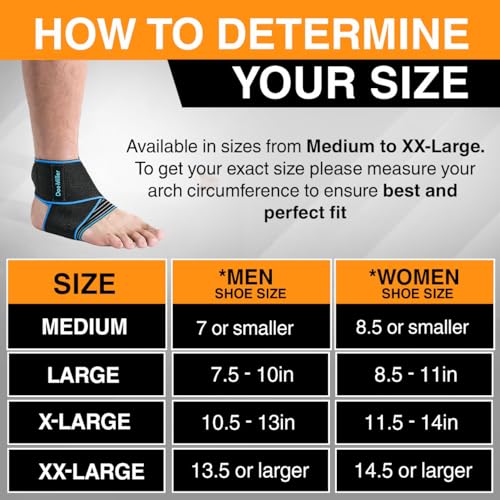 Doc Miller Ankle Brace with Compression Wrap for Men & Women
