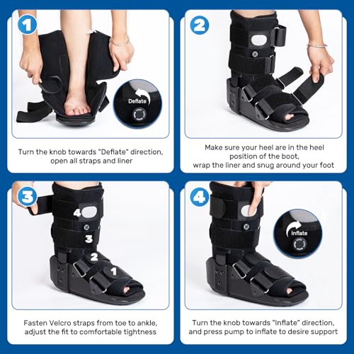 kefit Walking Boot Fracture Boot for Broken Foot, Sprained Ankle-Small - size: Small