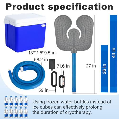 Ice Machine for Knee After Surgery, Cold Therapy Machine System for Knee - size: 14-Quart, style: Joint Pad
