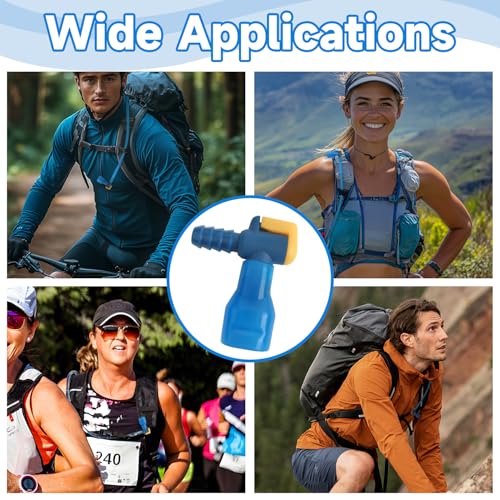 Bite Valve ON-Off Switch Tube Nozzle Replacement for Hydration Bladder - color: 90° Pack of 2
