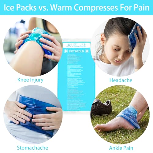 Gel Ice Packs, Teal 2 Pack, 10×5 inch (28×13cm)