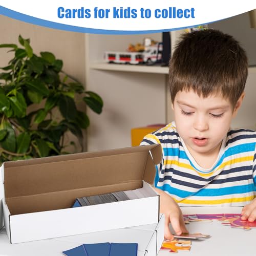 Yexiya Trading Card Storage Box White Cardboard Sports, 10 Pcs