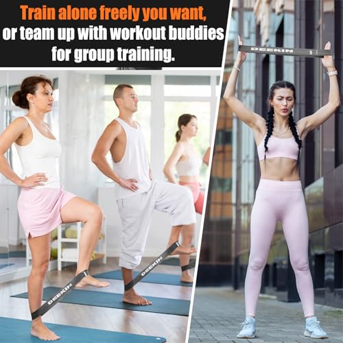 DEEKIN 20 Pcs Resistance Bands Bulk Exercise Bands - color: Dark Gray, size: 40-50LBS
